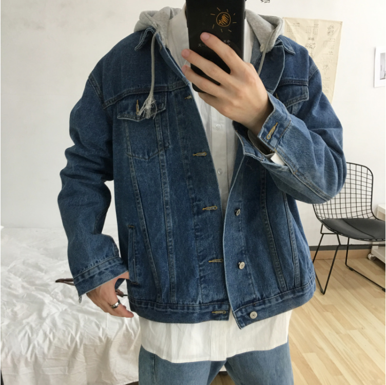 Veste en jeans à capuche