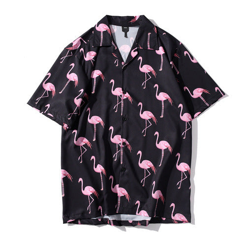 Chemise flamants roses