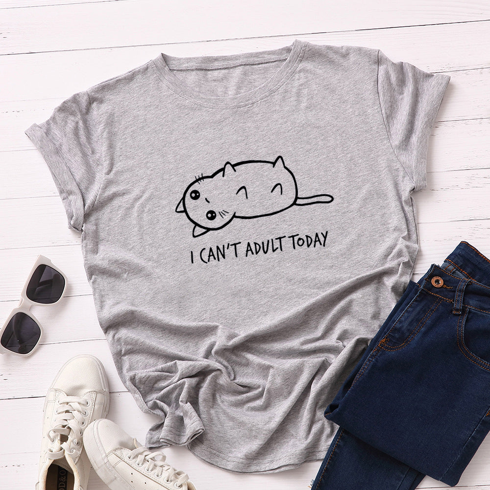 T-shirt avec chat