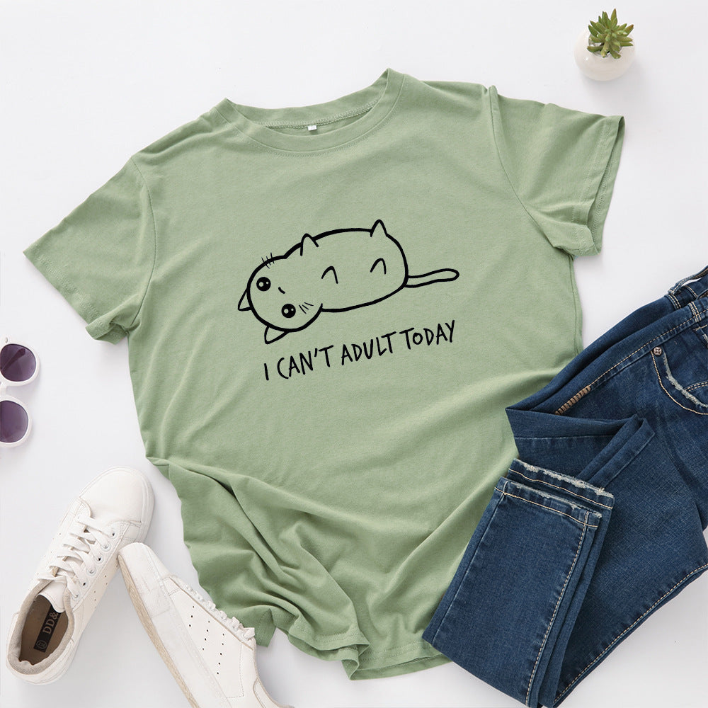 T-shirt avec chat