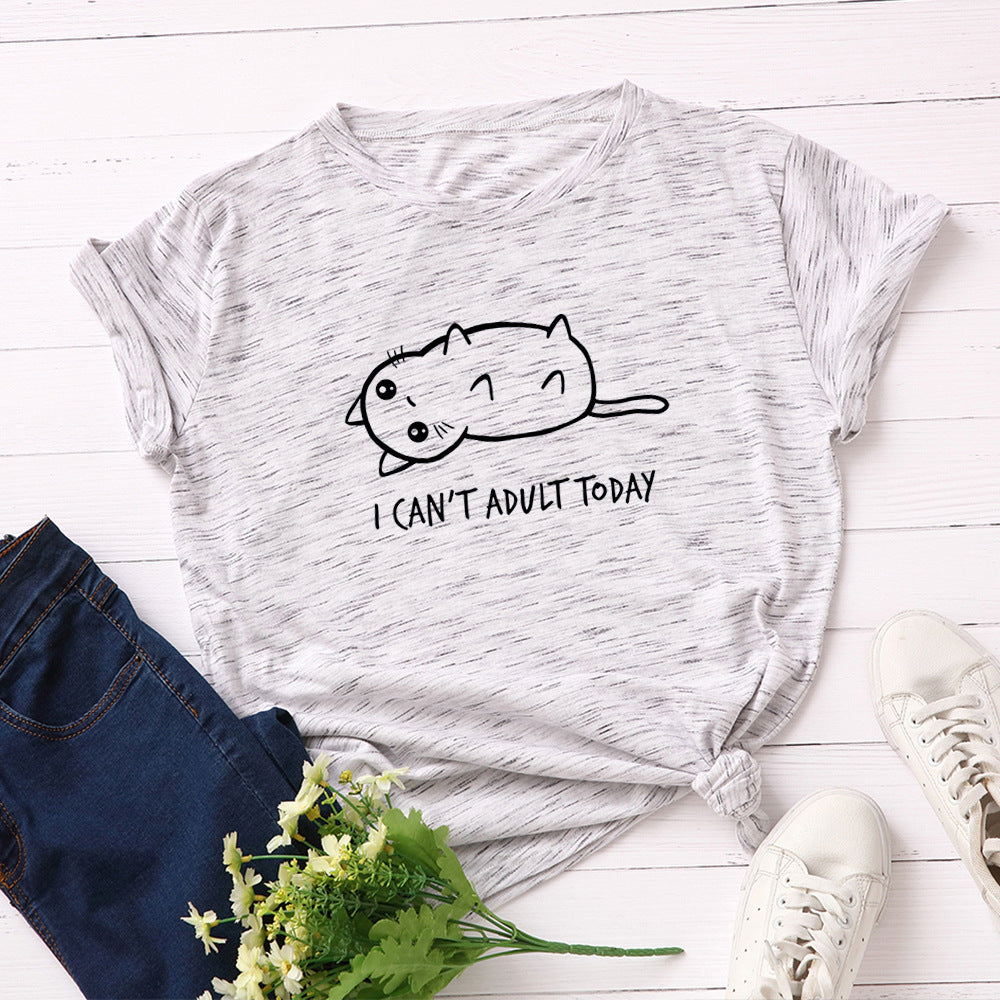 T-shirt avec chat