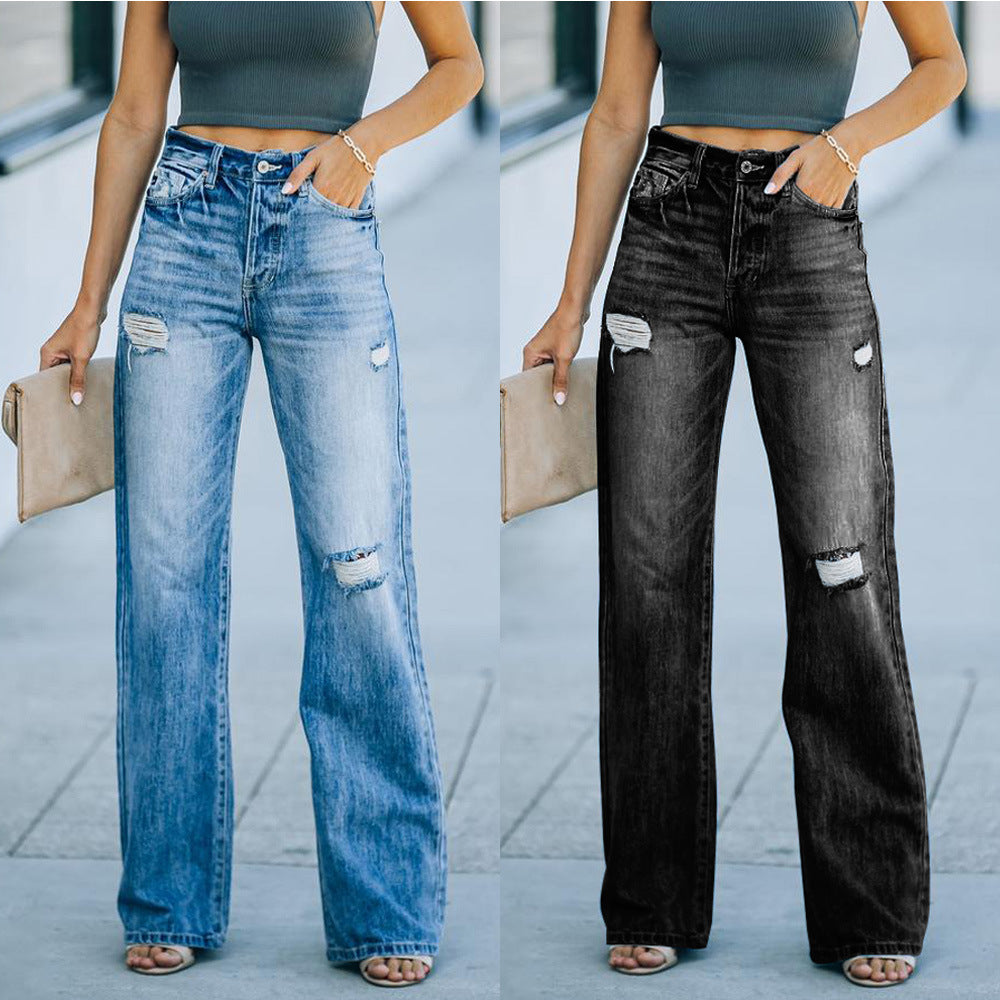 Pantalon large en jean